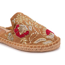 Load image into Gallery viewer, Rani Espadrilles Gold Flats
