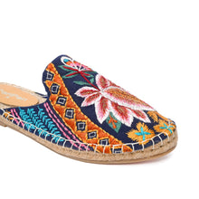 Load image into Gallery viewer, Kamal Espadrilles Navy Blue Flats
