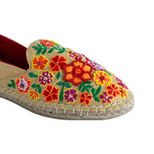 Load image into Gallery viewer, A zoomed picture of Bageecha Beige Espadrilles footwear for women.
