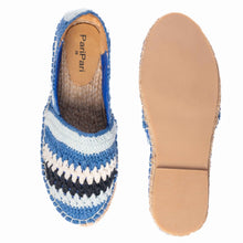 Load image into Gallery viewer, Marrakech Crochet  Espadrilles - Blue
