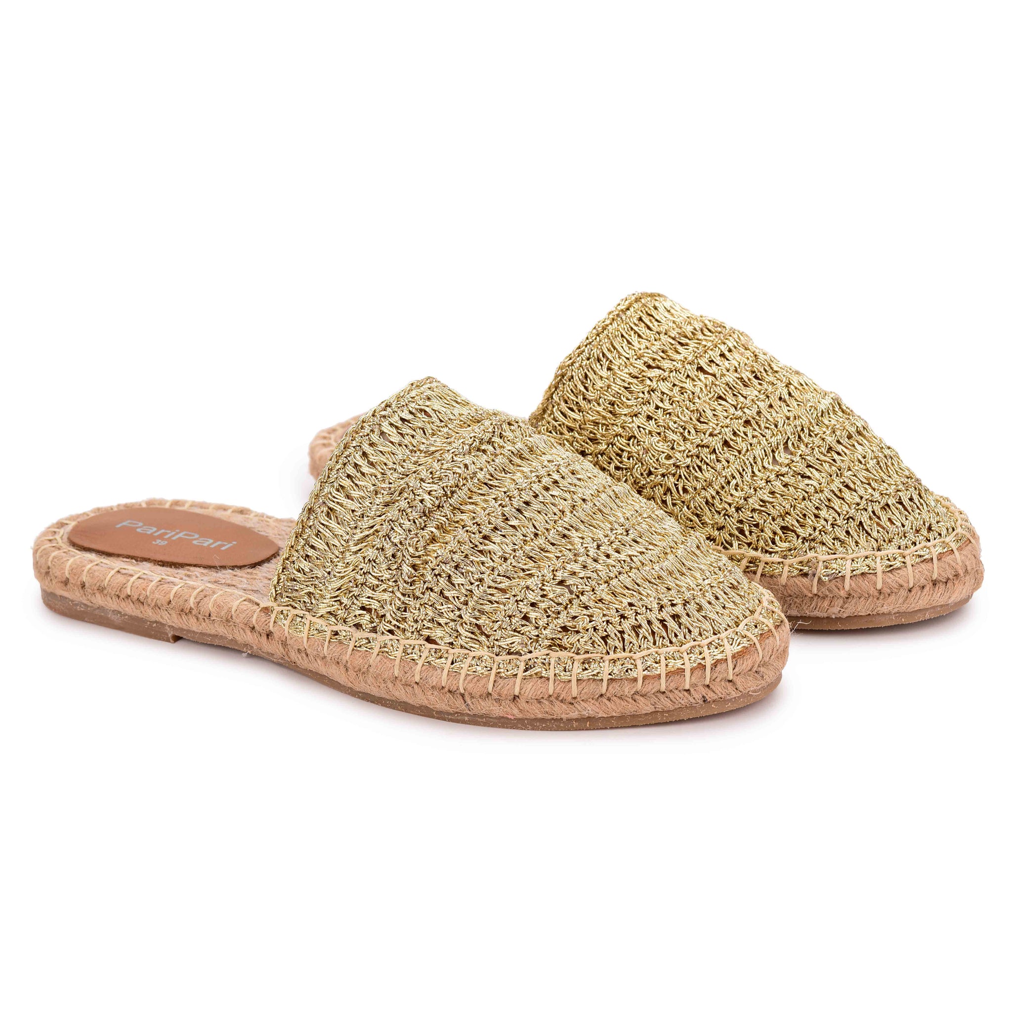 Silofer Espadrilles Gold Flats