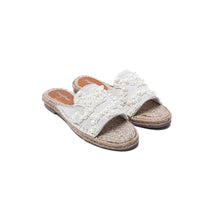Load image into Gallery viewer, Capri Sandals Linen Flats
