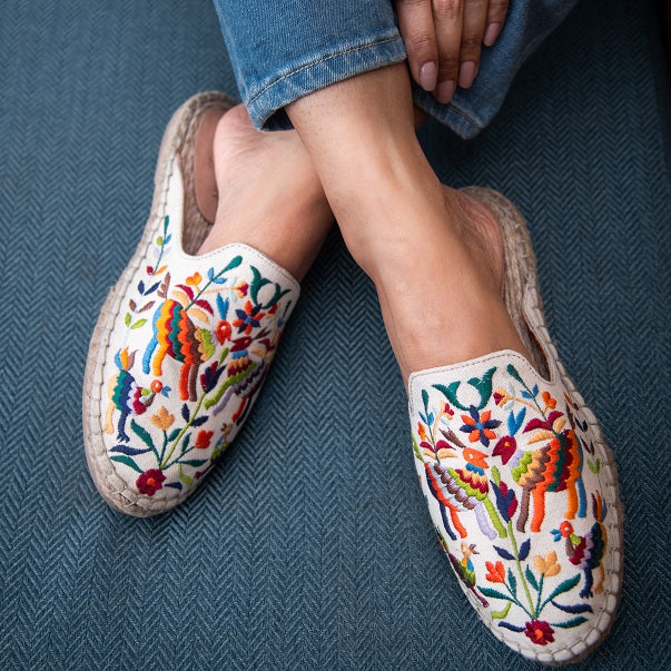 Non-Slip Diego Off-white Espadrilles Flat - Main Image