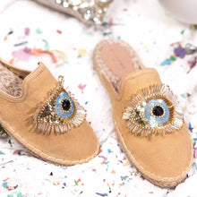 Load image into Gallery viewer, A luxurious image of  Flirty Glare Espadrilles Sand Flat, shoes for Women
