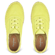 Load image into Gallery viewer, A pair of The Havana Lace-ups - Ladies Fancy Lime Shoes  for Women, juttis for women against a white background
