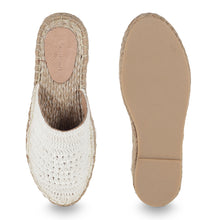 Load image into Gallery viewer, A pair of Croshia Haut Comfortable Platform Espadrilles, against a white background where one is shown from the sole side
