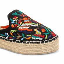 Load image into Gallery viewer, A single picture of Diego Espadrilles Chic Charcoal Haut Platform, Ladies shoes
