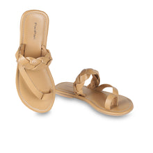 Load image into Gallery viewer, A pair of Rapunzel Sandals for Daily Wear, juttis for women against a white background
